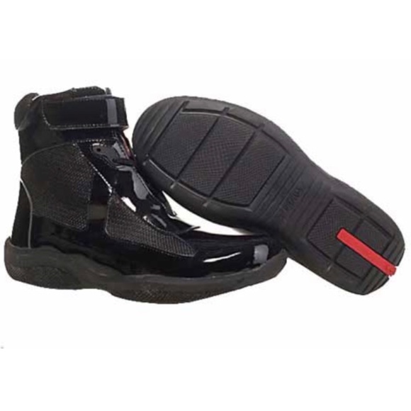 prada americas cup black patent